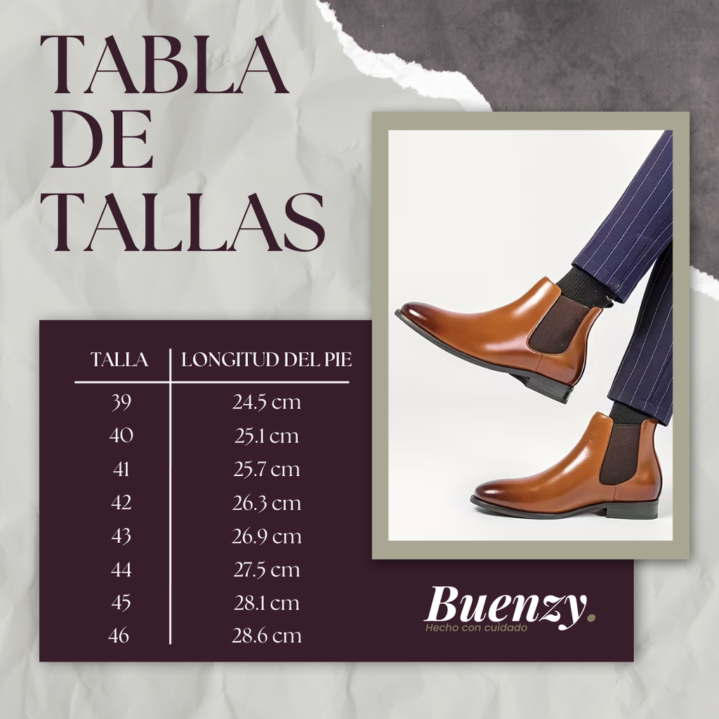 Botines Chelsea para hombre en color marrón con paneles elásticos laterales